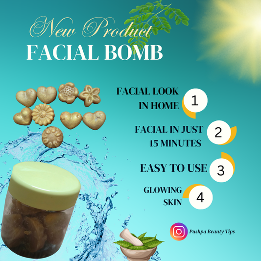 Pushpa Golden Facial Bomb | Facial Like Look In Home