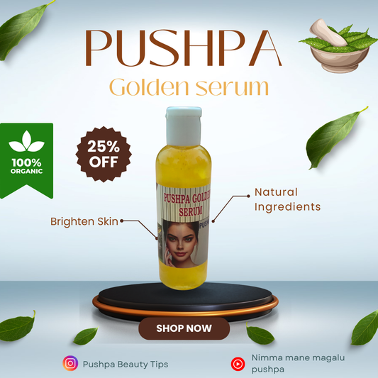 Pushpa Golden Face Serum | Golden Glow